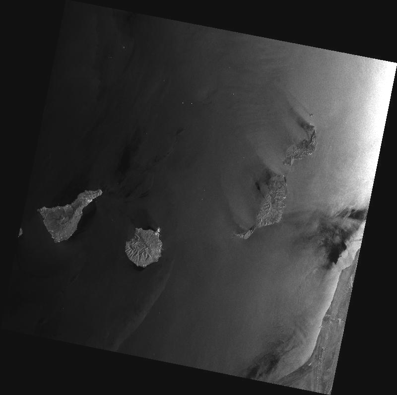 Islas Canarias, la última imagen enviada por el satélite Envisat, el 8 de abril de 2012- ESA