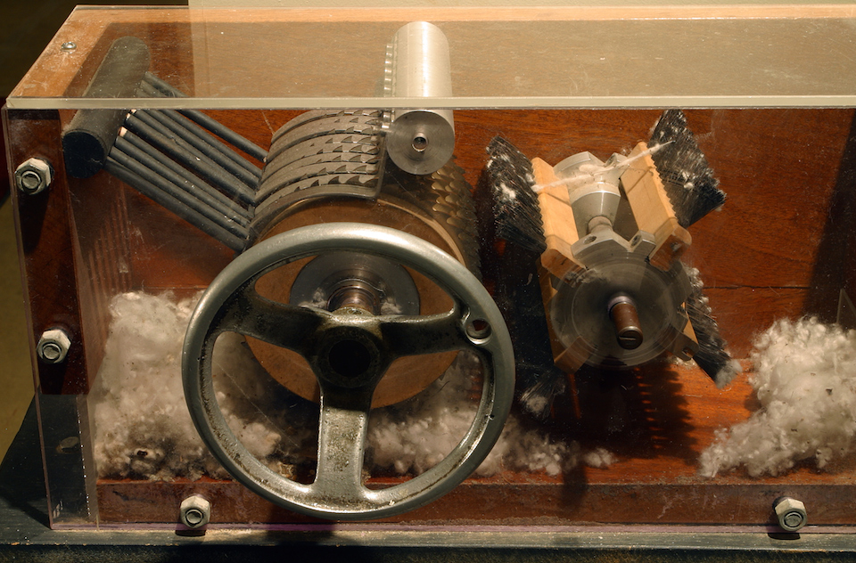 Desmotadora de algodón- Eli Whitney Museum c