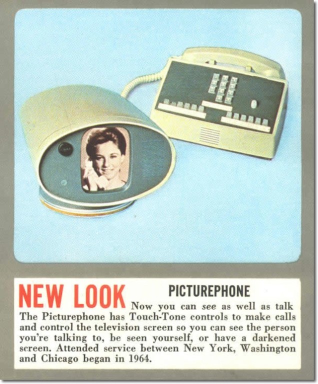 Videoteléfono de at&t presentado el 20 de abril de 1964