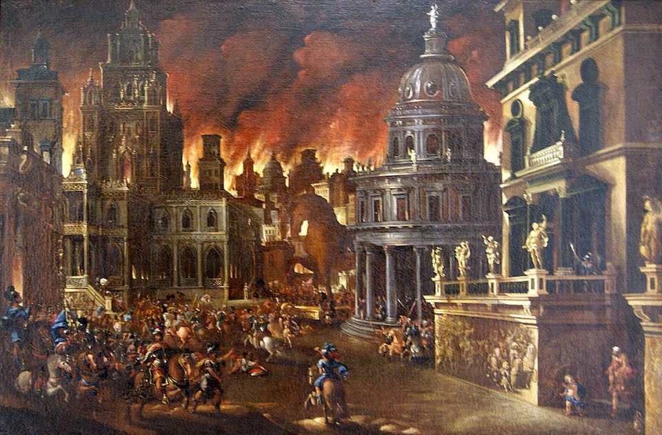 El incendio de Roma en la época de Nerón
