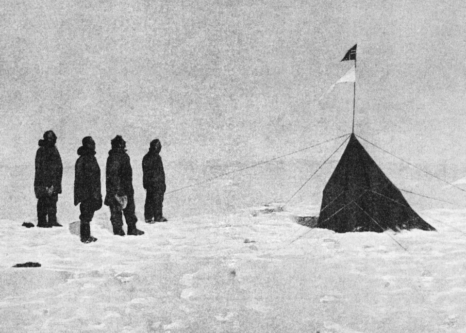 Roald Amundsen en el Polo Sur- Olav Bjaaland