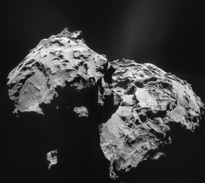Cometa captado el 12 de enero de 2015 por NavCam / ESA