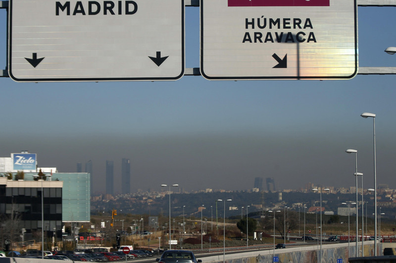 Contaminación excesiva en Madrid por sexto año consecutivo