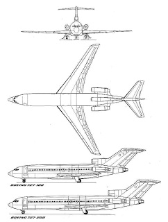 Boeing 727 3 vistas