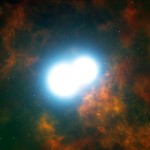 Primera detección de la fusión de dos estrellas que crearán una supernova
