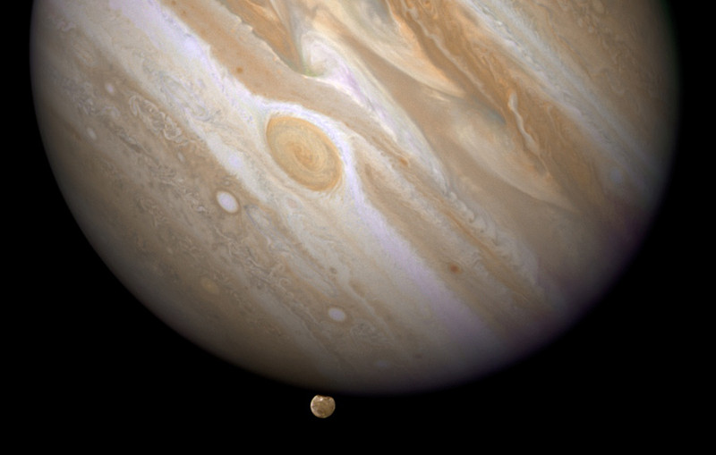 Un eclipse de Ganímedes permite tratar a Júpiter como un exoplaneta