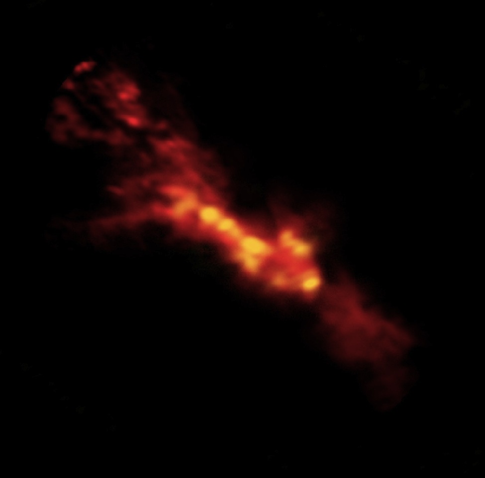 Observan superincubadoras estelares en el corazón de la galaxia del Escultor