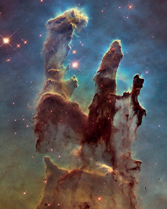 El telescopio Hubble: Los Pilares de la creación son también los Pilares de la destrucción