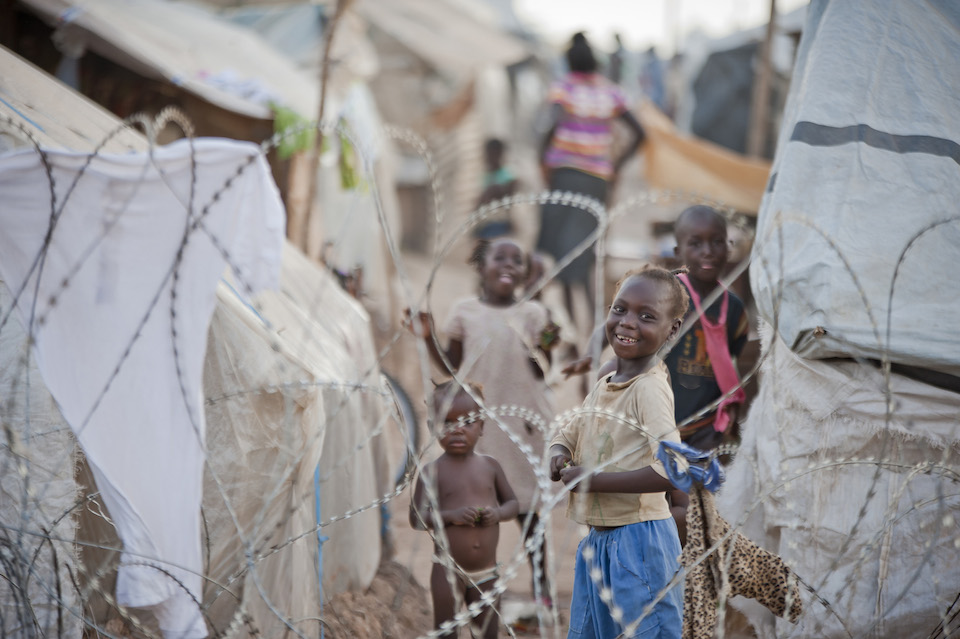 Niños en un campamento de desplazados, República Centroafricana, Catianne Tijerina, Foto ONU