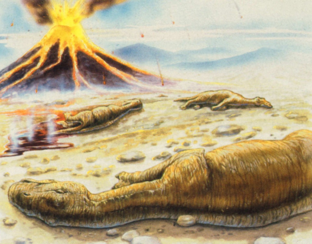 Erupciones volcánicas y extinción de los dinosaurios