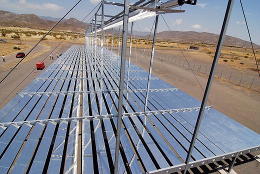 Colector de demostración Fresnel lineal MAN instalado en la Plataforma Solar de Almería (PSA)