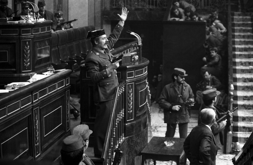 Antonio Tejero, en el intento de golpe de estado en España del 23 de febrero de 1981, en la Cámara de Diputados, el 23F- EFE, Manuel P. Barriopedro