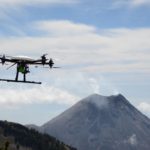 Un drón para monitorear el Volcán de Colima
