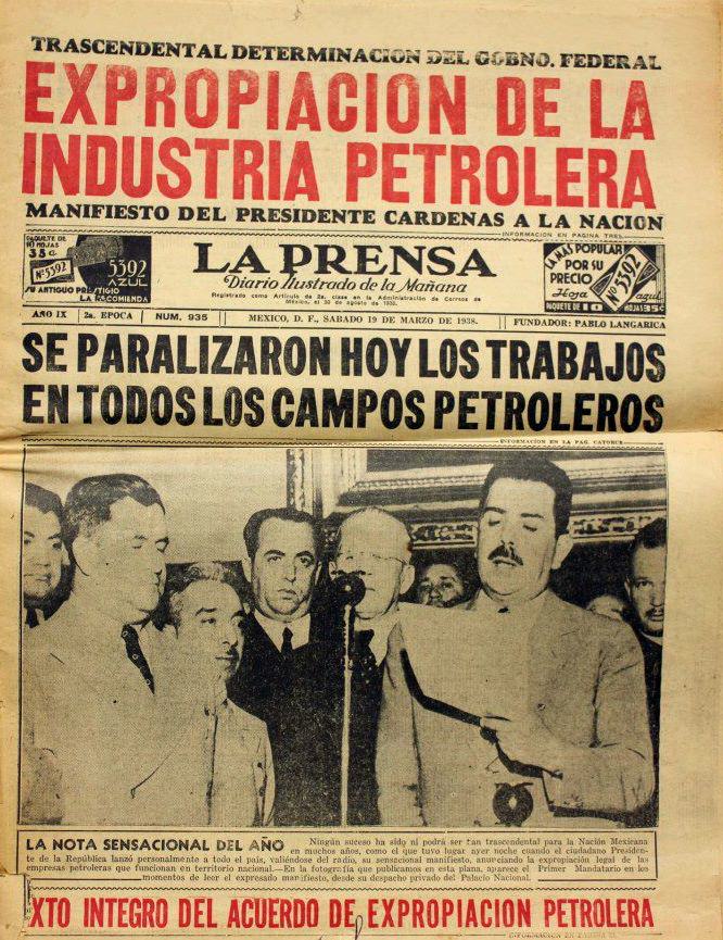 Lázaro Cárdenas y la expropiación petrólera