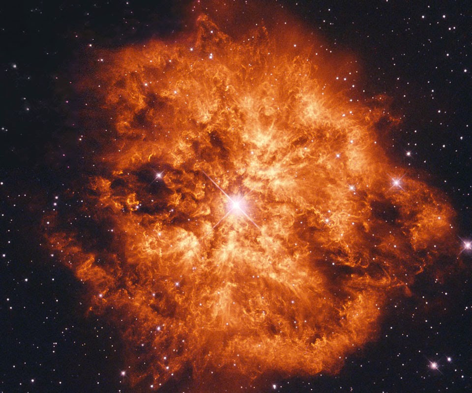Estrella Wolf Ryet 124 y la nebulosa creada por los vientos estelares- NASA