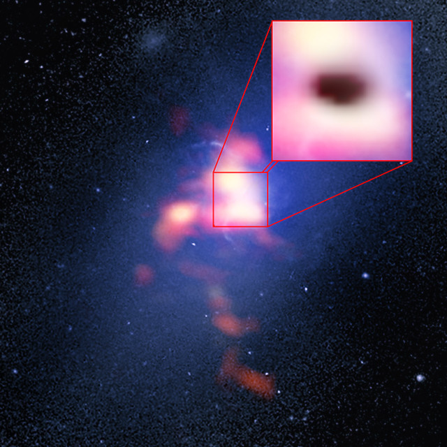 Agujero negro tragando nubes de gas frío- ALMA, ESO