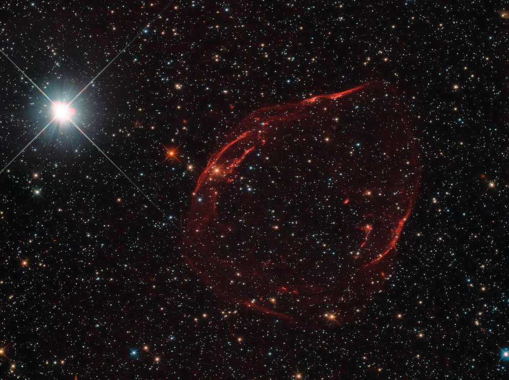 Explosión de una enana blanca en la Gran Nube de Magallanes- ESA/Hubble & NASA, Y. Chu