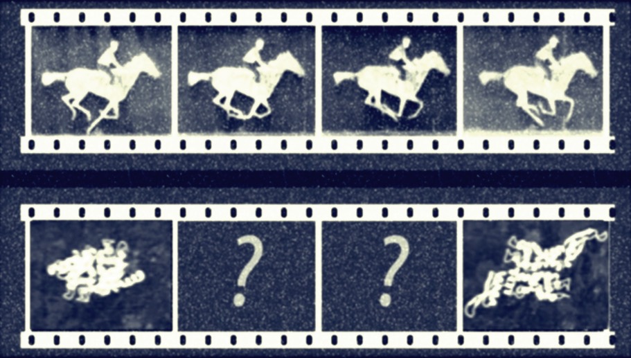 Las imágenes de un caballo al galope de Eadweard Muybridge permitieron analizar con detalle el movimiento de animales y humanos. Hoy, la investigación en proteínas se enfrenta a una situación similar cuando se intenta comprender cómo estas se mueven. (L.O