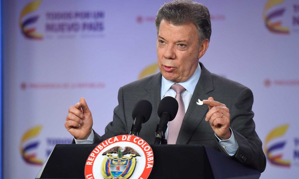 Juan Manuel Santos, Presidente de Colombia, Nobel de la Paz 2016