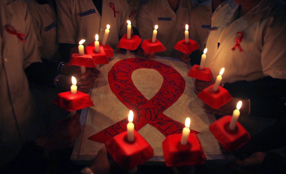 Solidaridad con enfermos de SIDA- elvihsida REUTERS/Munish Sharma (INDIA)