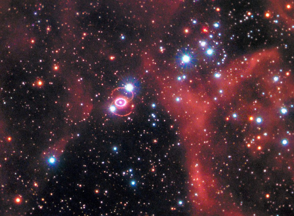 Los remanentes de la supernova SN 1987A, tomada en enero de 2017- NASA, ESA, and R. Kirshner