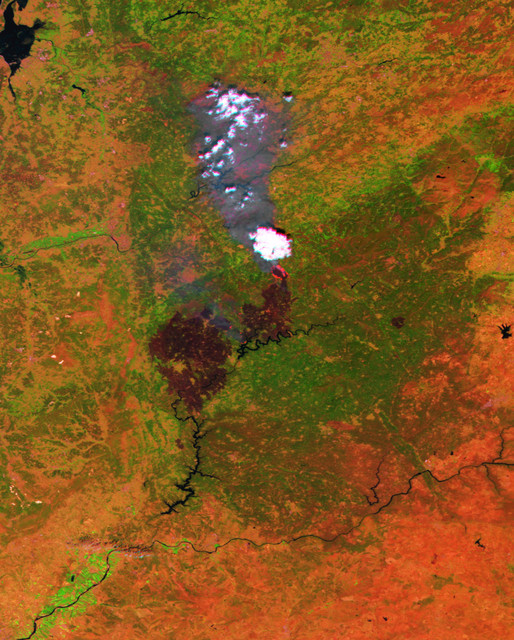 El incendio forestal de Portugal visto desde el espacio- ESA