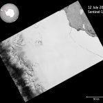 El satélite Sentinel captura el momento de la ruptura del mayor iceberg registrado