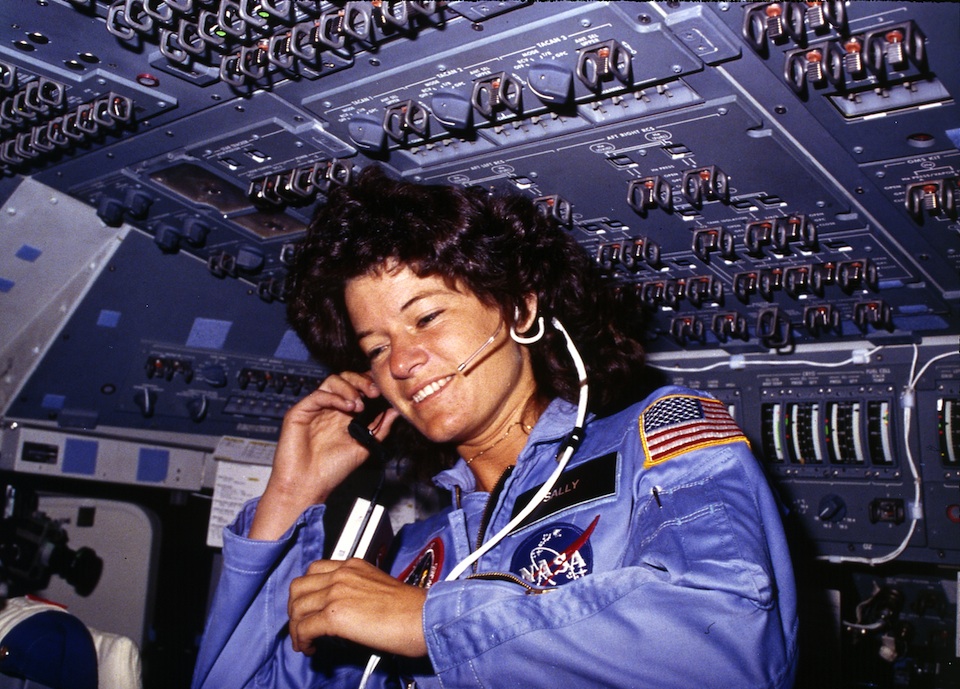 Sally Ride en el espacio