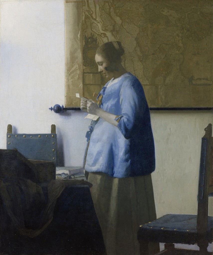 Johannes Vermeer Mujer leyendo una carta, 1663-1664