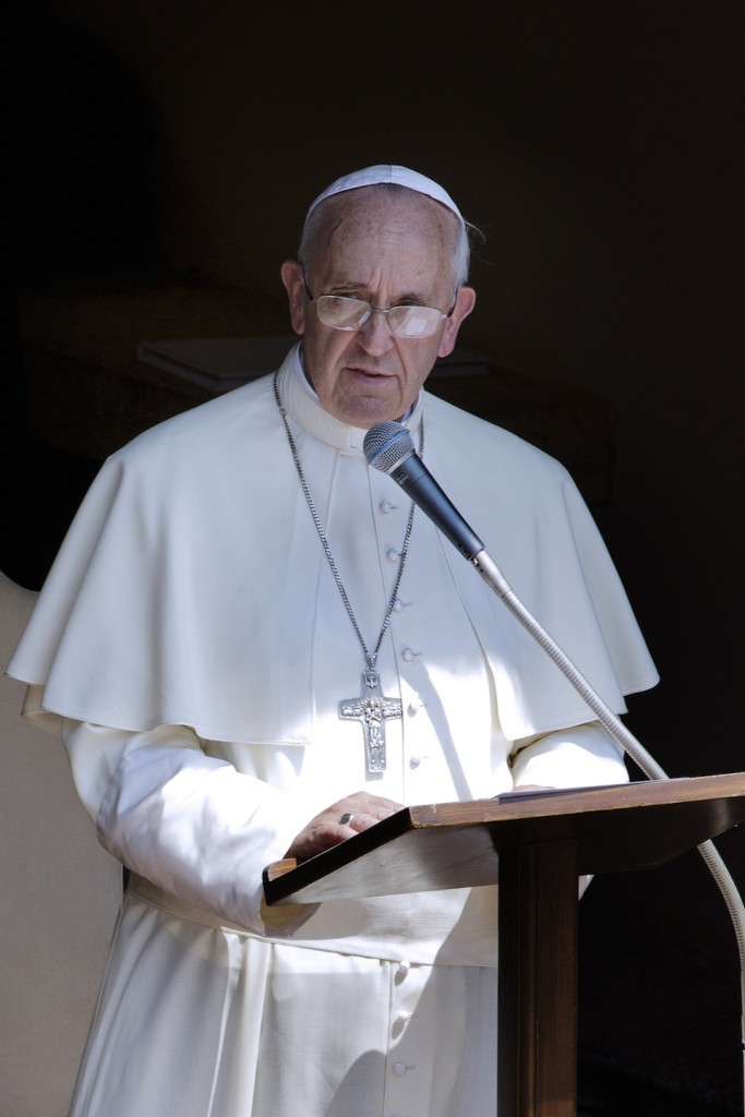 El Papa Francisco, oficiando misa de Angelus, Castel Gandolfo- Xinhua/Eidon Press/ZUMAPRESS (archivo)
