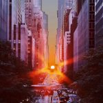 Manhattanhenge, una puesta de sol alineada con las calles de Nueva York