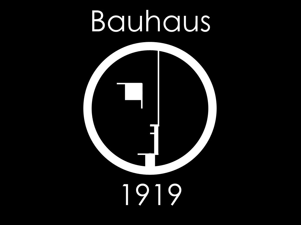 El hombre nuevo, logo de la Escuela Bauhaus, 1919