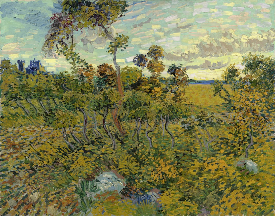 Atardecer en Montmajour, Vincent van Gogh, 1888
