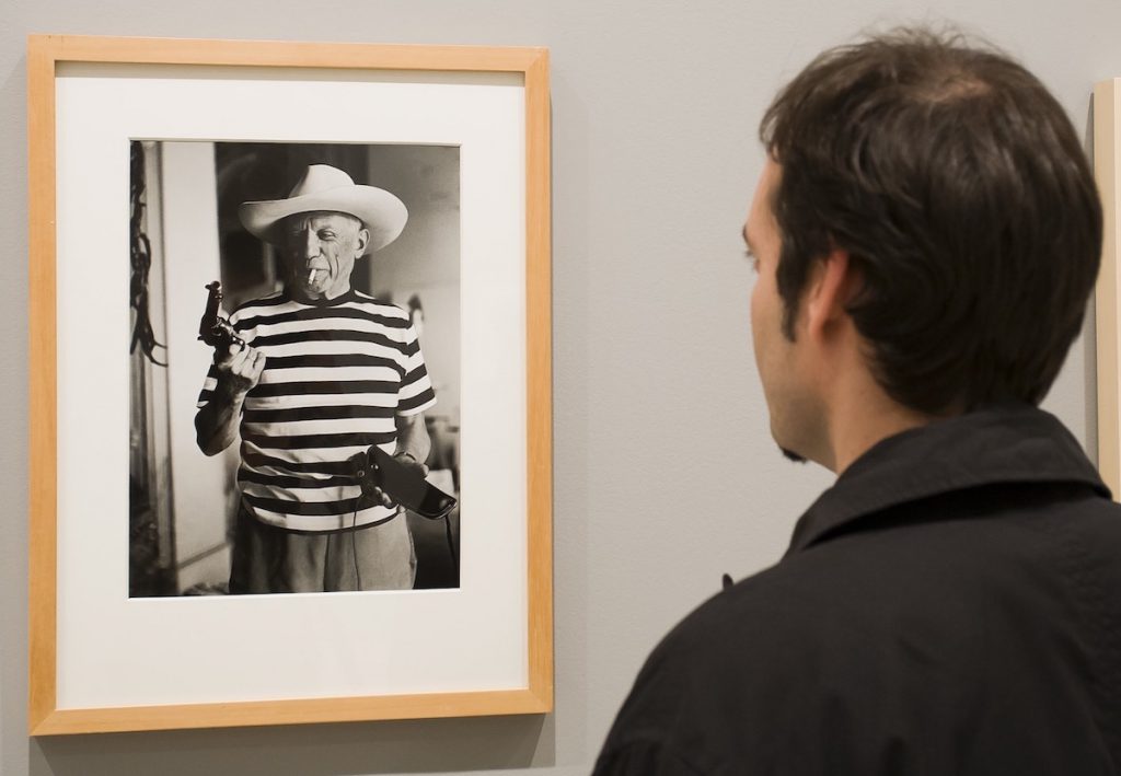 Pablo Picasso, fotografía en el Museo Picasso, de Málaga