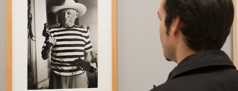 Pablo Picasso, fotografía en el Museo Picasso, de Málaga