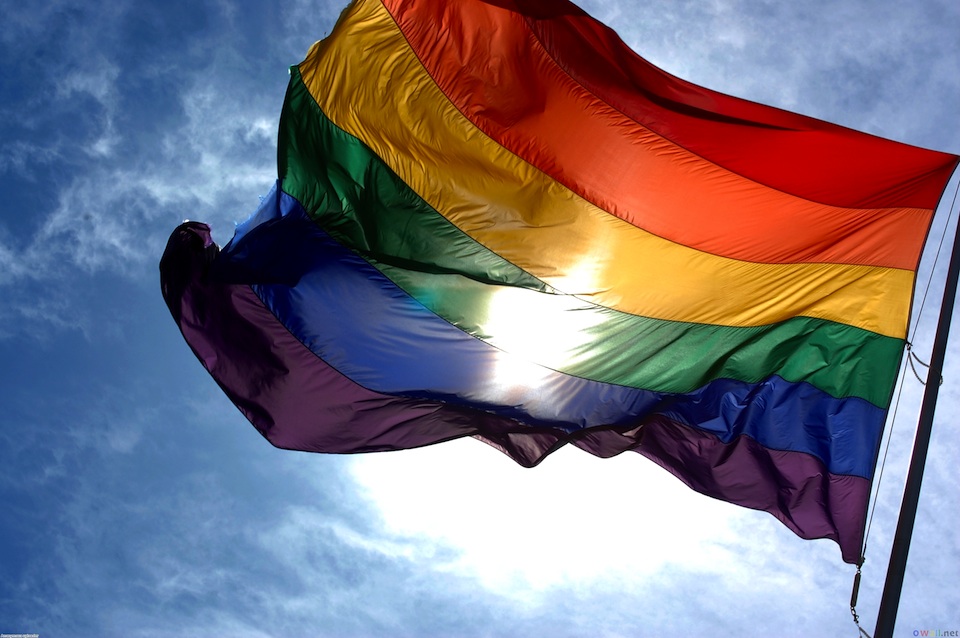 Bandera del arcoíris símbolo del movimiento gay desde 1978- Ludovic Bertron