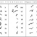 En el año 63 a.c. nace la taquigrafía, con el nombre de «notas tironianas», enlazada a las catilinarias