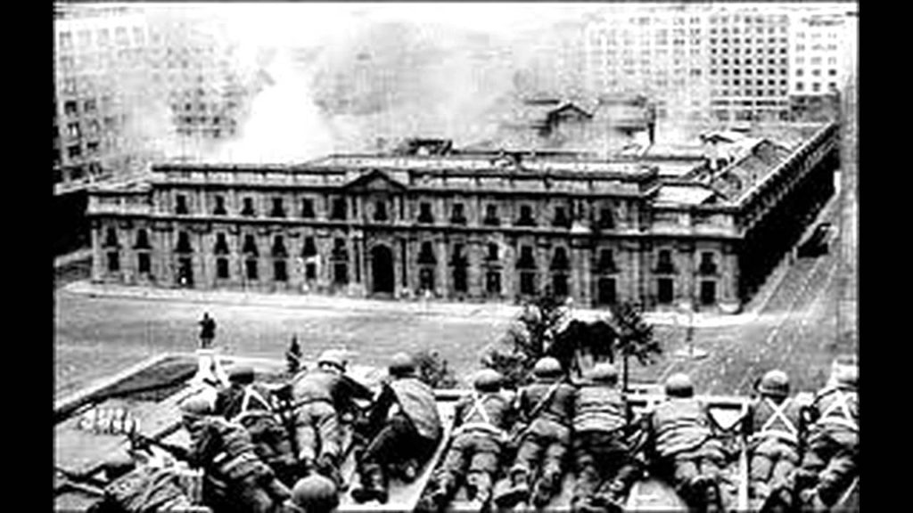 Bombardeo al Palacio de la Moneda, Chile, el 11 de septiembre de 1973