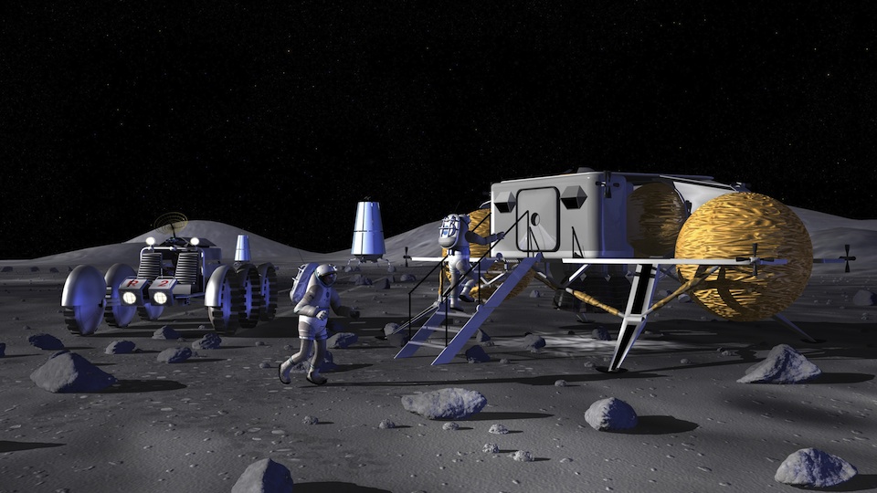 Puesto de avanzada lunar- NASA c