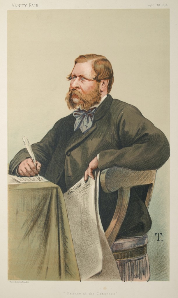 William Henry Waddington, publicado en Vanity Fair, el 28 de septiembre de 1878- Théobald Chartran
