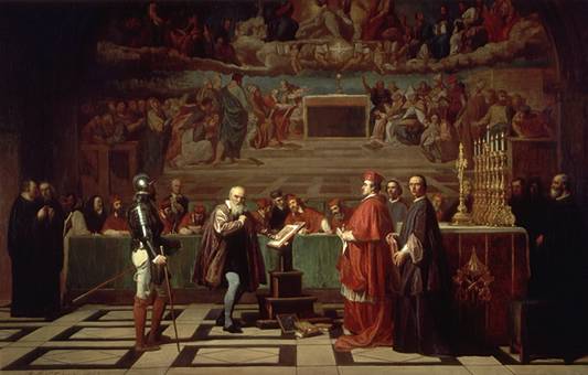 Galileo ante el Santo Oficio, Joseph NicolasRobert Fleury