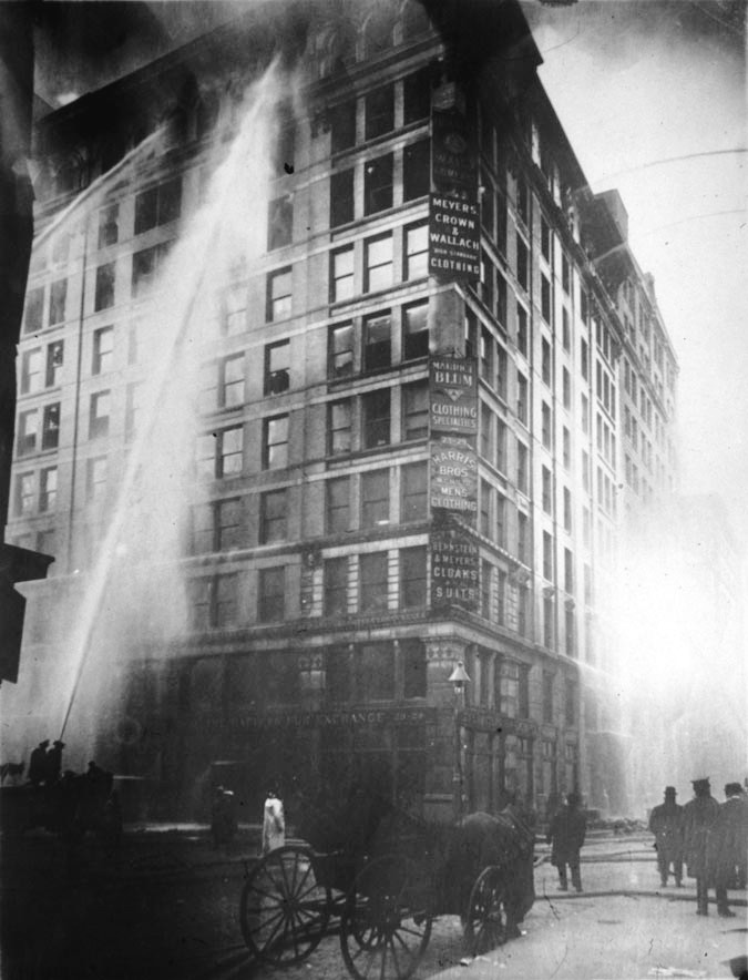 Incendio en la fábrica textil Triangle Shirwaist 25 de marzo de 1911
