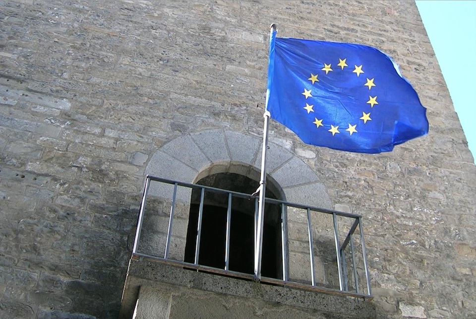 Bandera de la Unión Europea- poctefa-eu