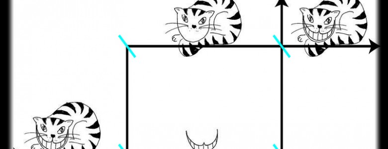 Gato de Cheshire, va por el camino del haz superior, mientras que su sonrisa se ​​desplaza por el inferior- Leon Filter, TUWien