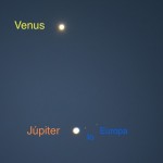 El encuentro de Venus y Júpiter, en la madrugada del lunes ¿lo viste?
