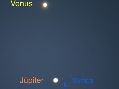 La conjuncion de Venus y Jupiter - David Montes/UCM