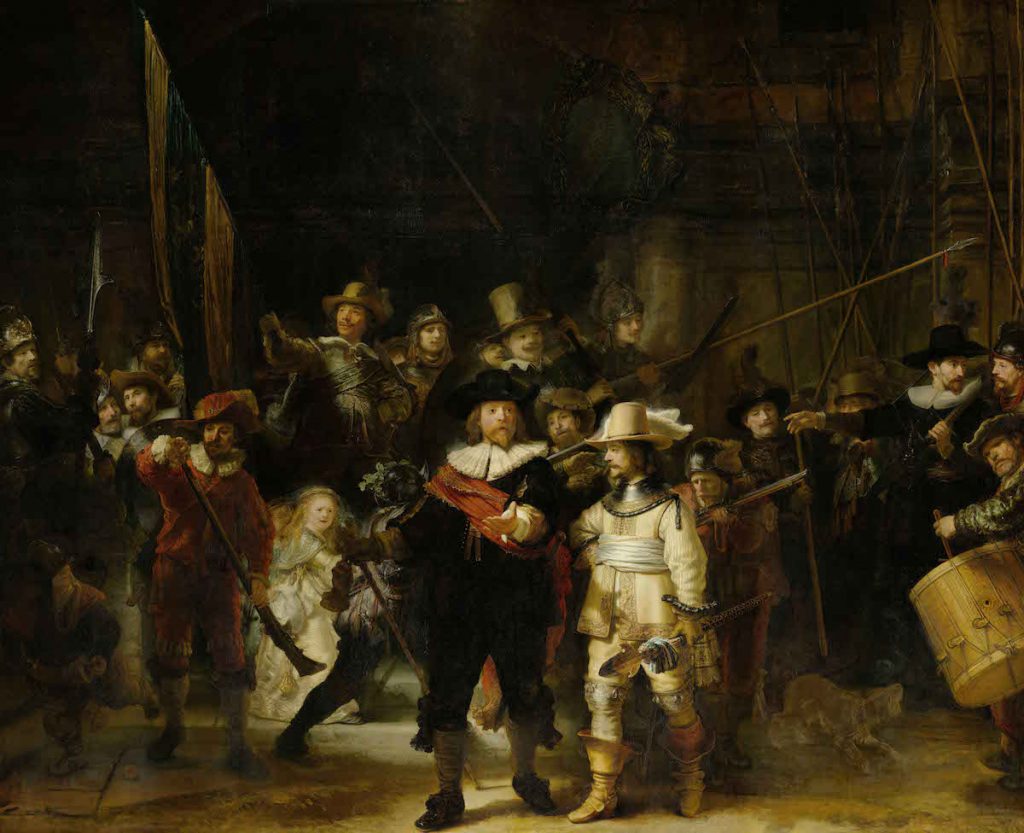 La ronda de noche, Rembrandt, 1642- Rijksmuseum, Ámsterdam