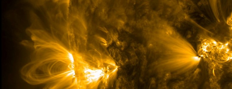 La radiación electromagnética del Sol, clave en el desarrollo de la vida en la Tierra Arcos coronales en una región activa del Sol- NASA/Solar Dynamics Observatory
