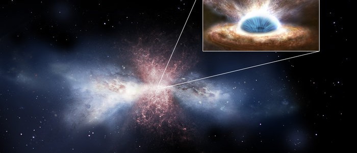 El viento de los agujeros negros puede detener la formación de estrellas