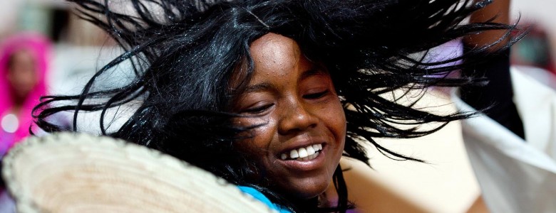 Niños en el campamento de desplazados en Darfur- Albert González Farran, ONU Foto